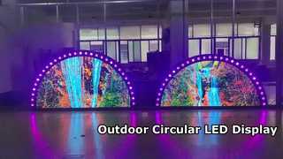 Rond led-scherm met een diameter van 2 m