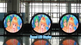 Cirkelvormig LED-display met een diameter van 2 m voor buitenreclame