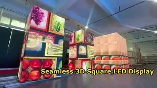 Creatief vierkante kolom LED-display Naadloos 3D-scherm