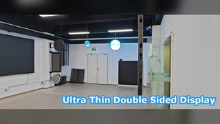 Ultradun dubbelzijdig LED-display voor moderne reclame
