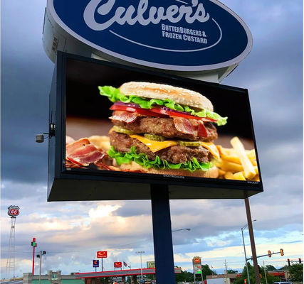 Pole LED Display for Advertising Standing Street LED Screen