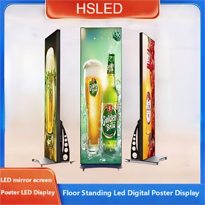 Vloerstaande LED digitale poster display control Wifi USB draagbare reclame LED scherm
